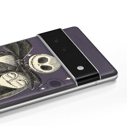 Disney The Nightmare Before Christmas Jack and Sally Art Google Pixel 6 Pro Skin